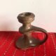 Old stoneware candlestick signed Bastien le Pemp Quimper