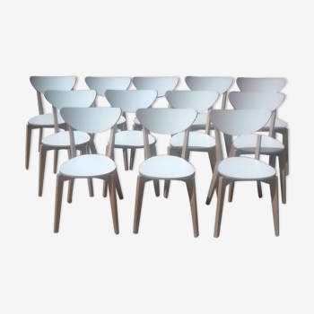 Lot de 12 chaises scandinaves