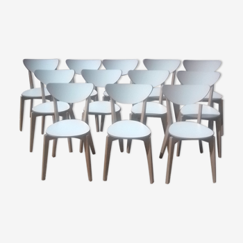 Set of 12 Scandinavian chairs