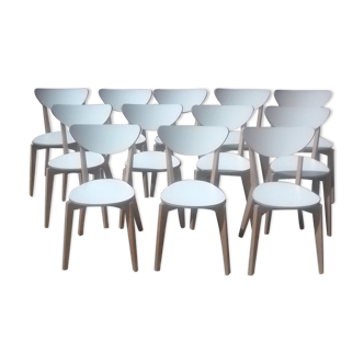 Set of 12 Scandinavian chairs