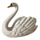 Vintage ceramic grand swan, antique carafe.