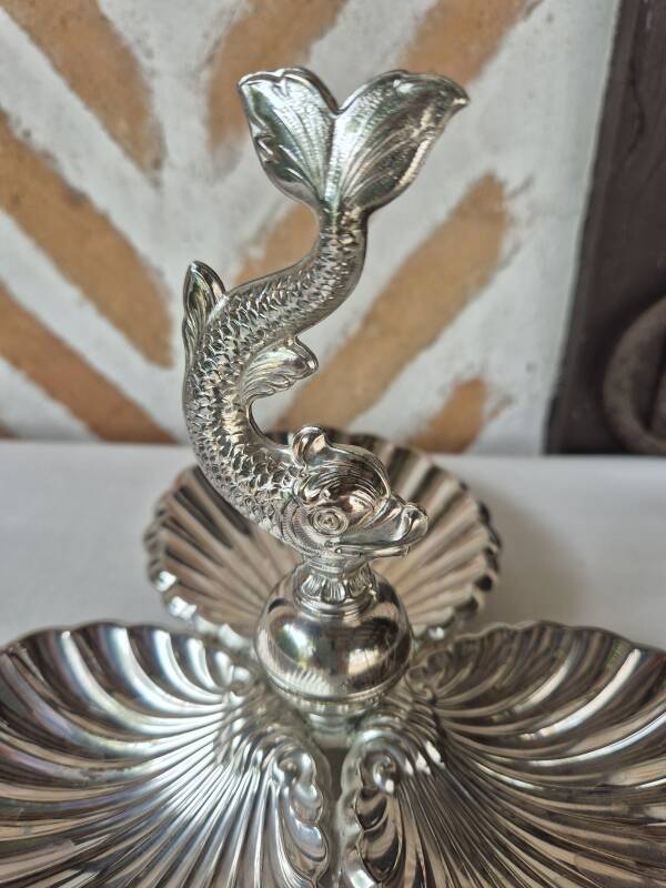 Silver-plated servant