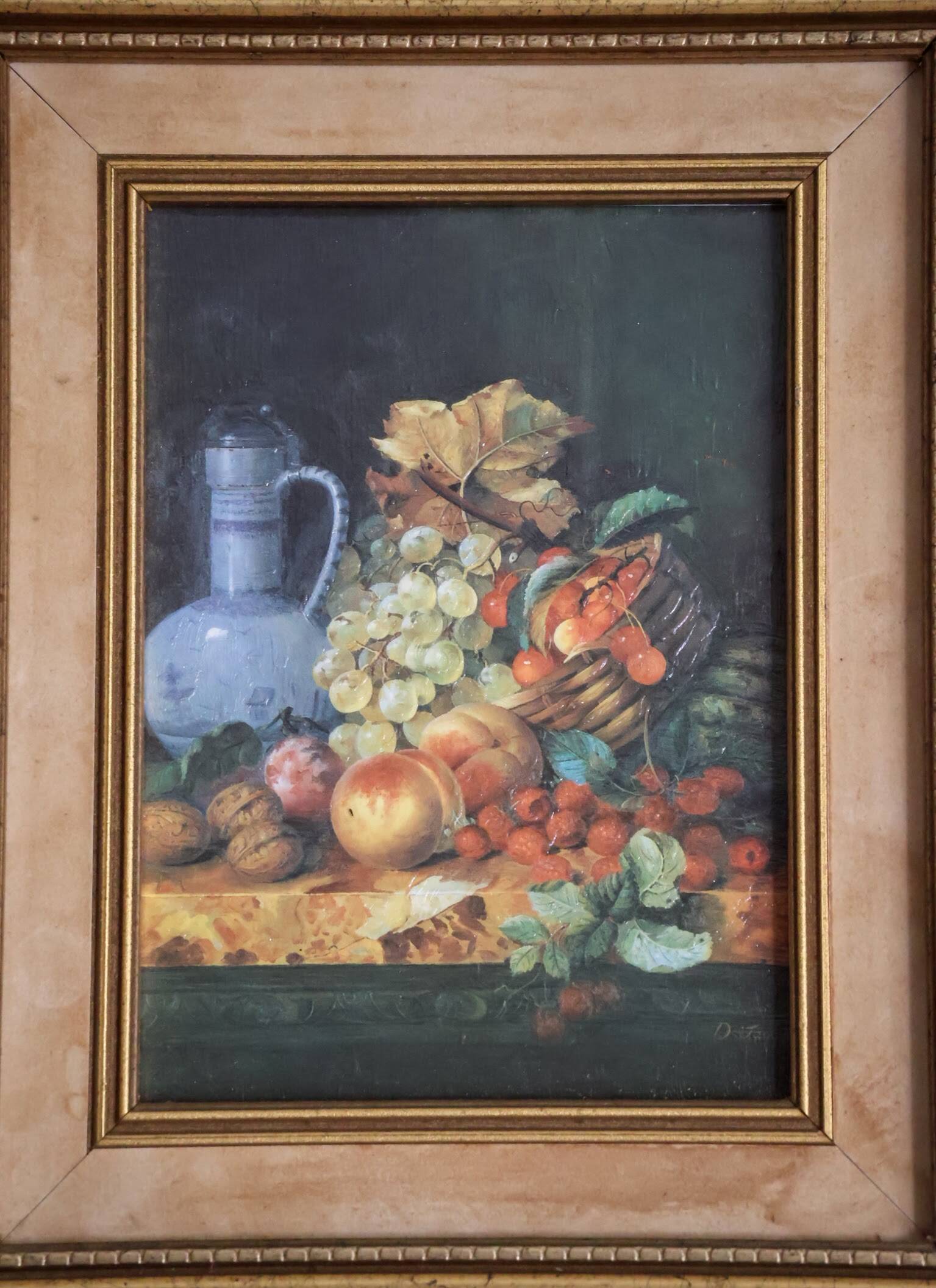Still life oil painting painting signed