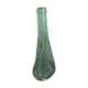 Large free-form green blown glass bottle