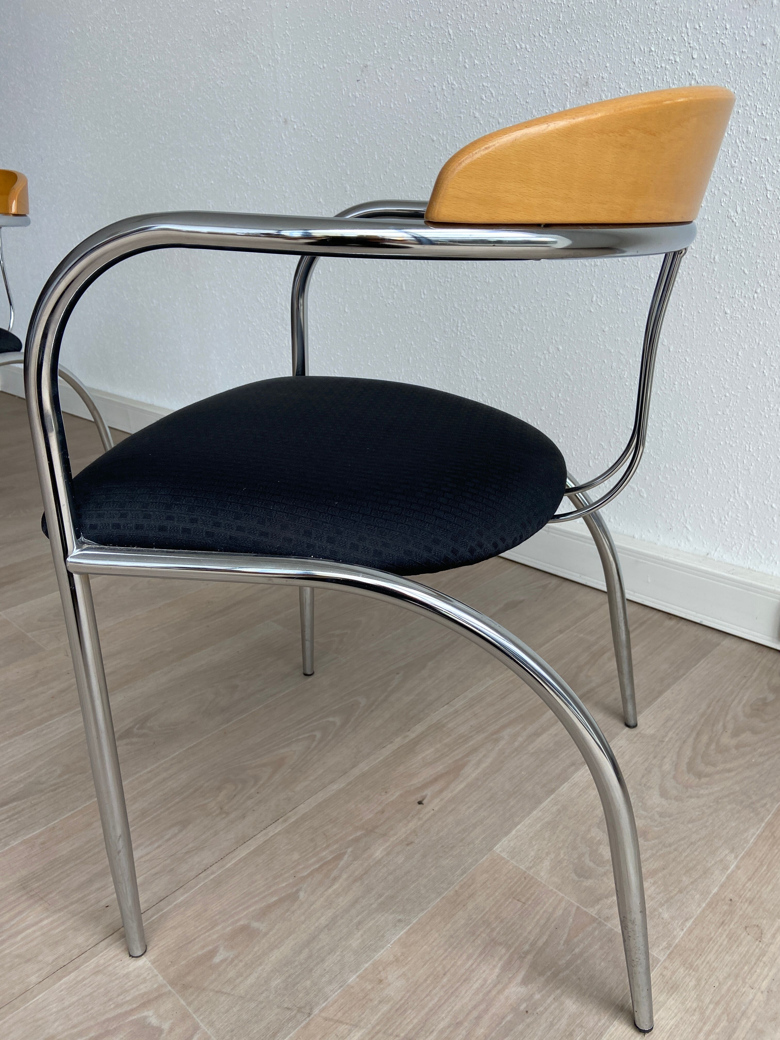 Pair of gondola design chairs