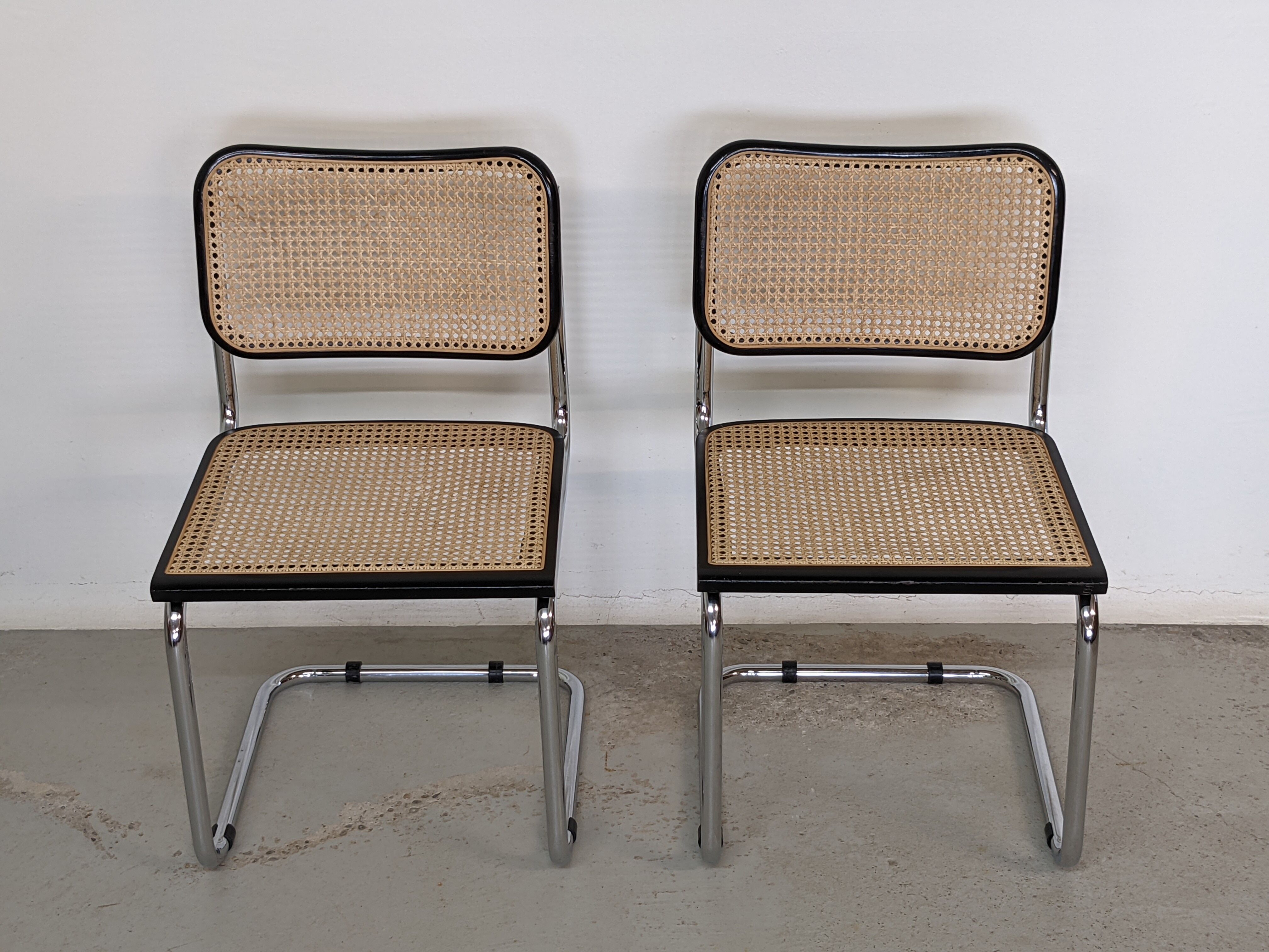 Pair of chairs Cesca B32 Marcel Breuer - 70s