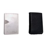 Old lighter new picoflam new condition in its small pocket leather case some stains on the et