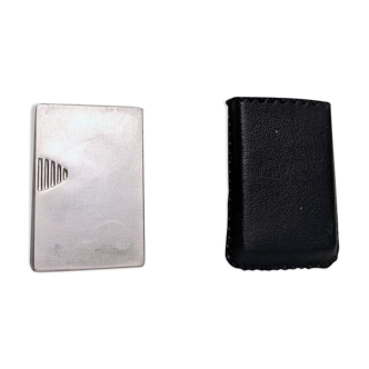 Old lighter new picoflam new condition in its small pocket leather case some stains on the et