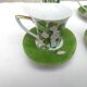 6 Tasse a café en porcelaine blanche a decor floral