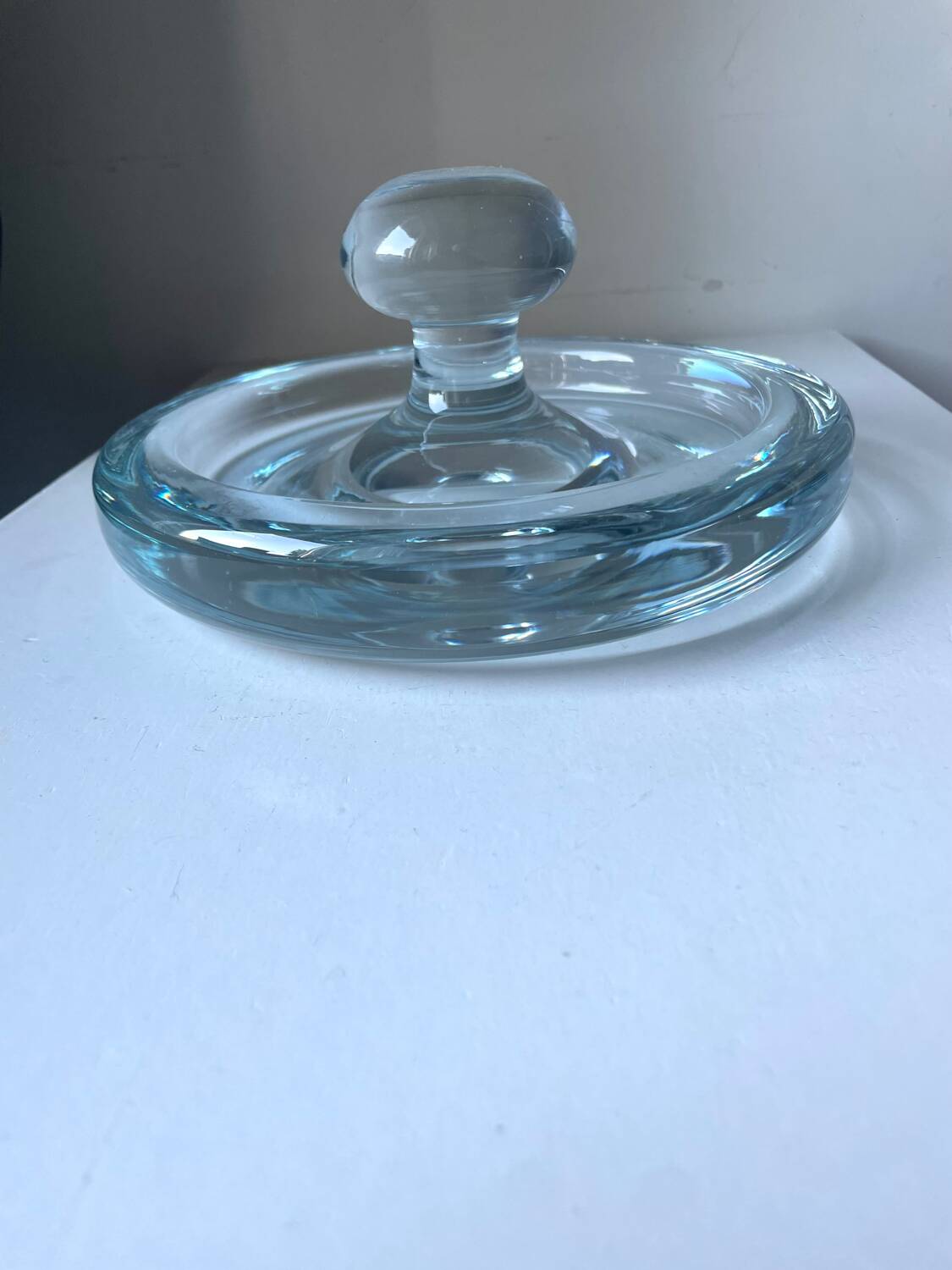 Holmegaard Sculptural bowl design by Per Lutken Denmark 1950’s