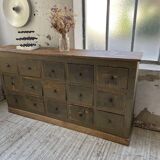 Green patina workshop furniture