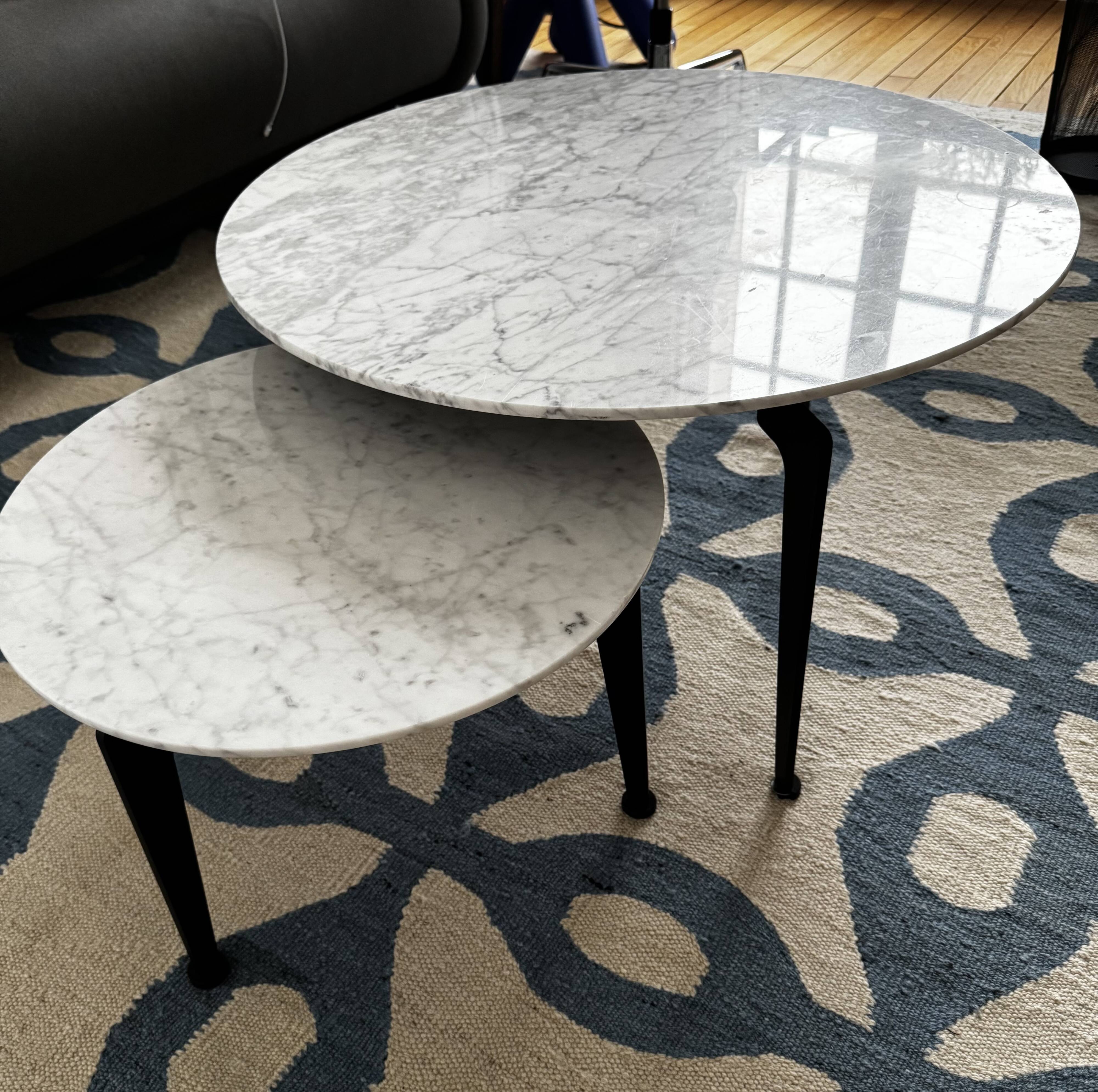 Marble coffee tables from the 80s