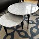 Tables basses marbre années 80