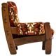 Brutalist lounge chair in solid oak and velvet from the 1960s.