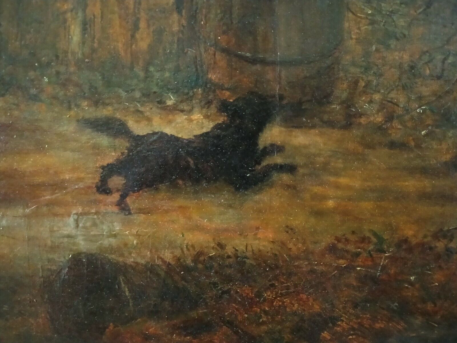 Peinture à l’huile sur toile école anglaise 19ème siècle