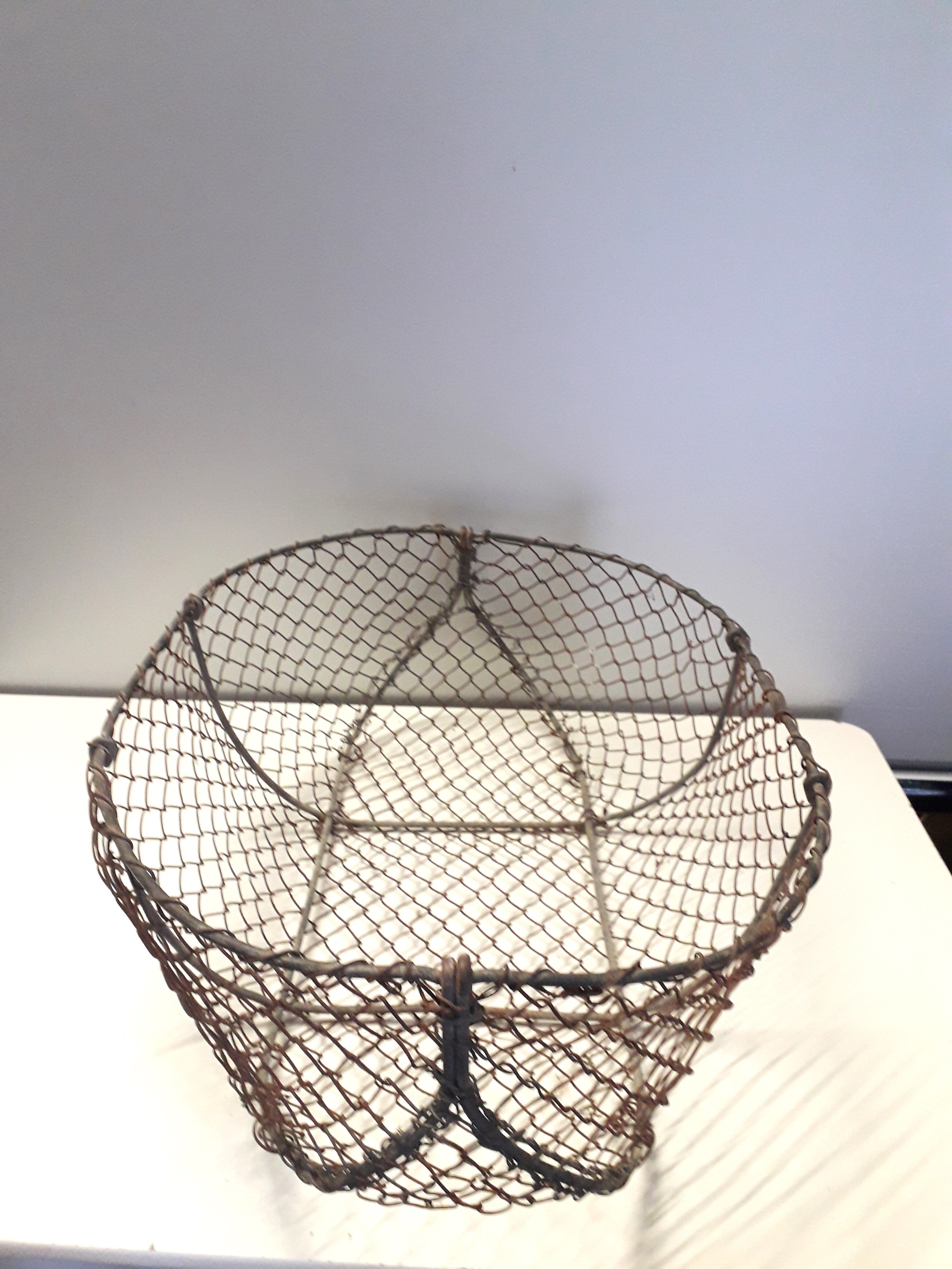 Old crab basket -Fishing basket -Marine decoration