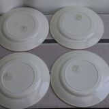 set of 8 ceramic plates "butterflies"