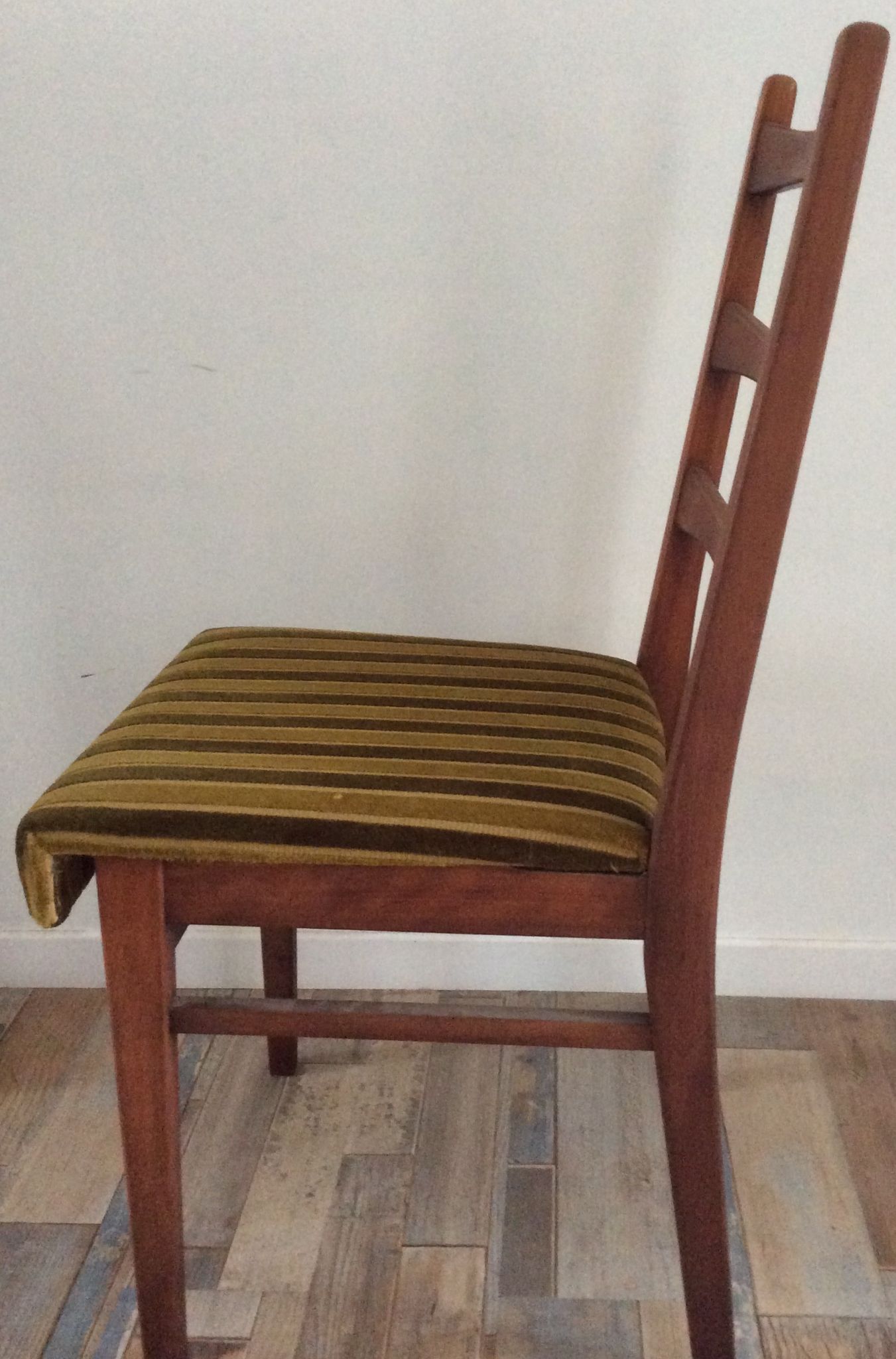 Scandinavian seating vintage velvet chair