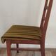 Chaise scandinave assise velours vintage