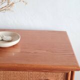 Vintage wicker chest of drawers.