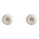 Castiglioni. Paire d’appliques en verre opalin. 20e siècle.
