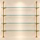 Modular back bar shelf – Period 1900-1920 – Brass and