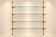 Modular back bar shelf – Period 1900-1920 – Brass and
