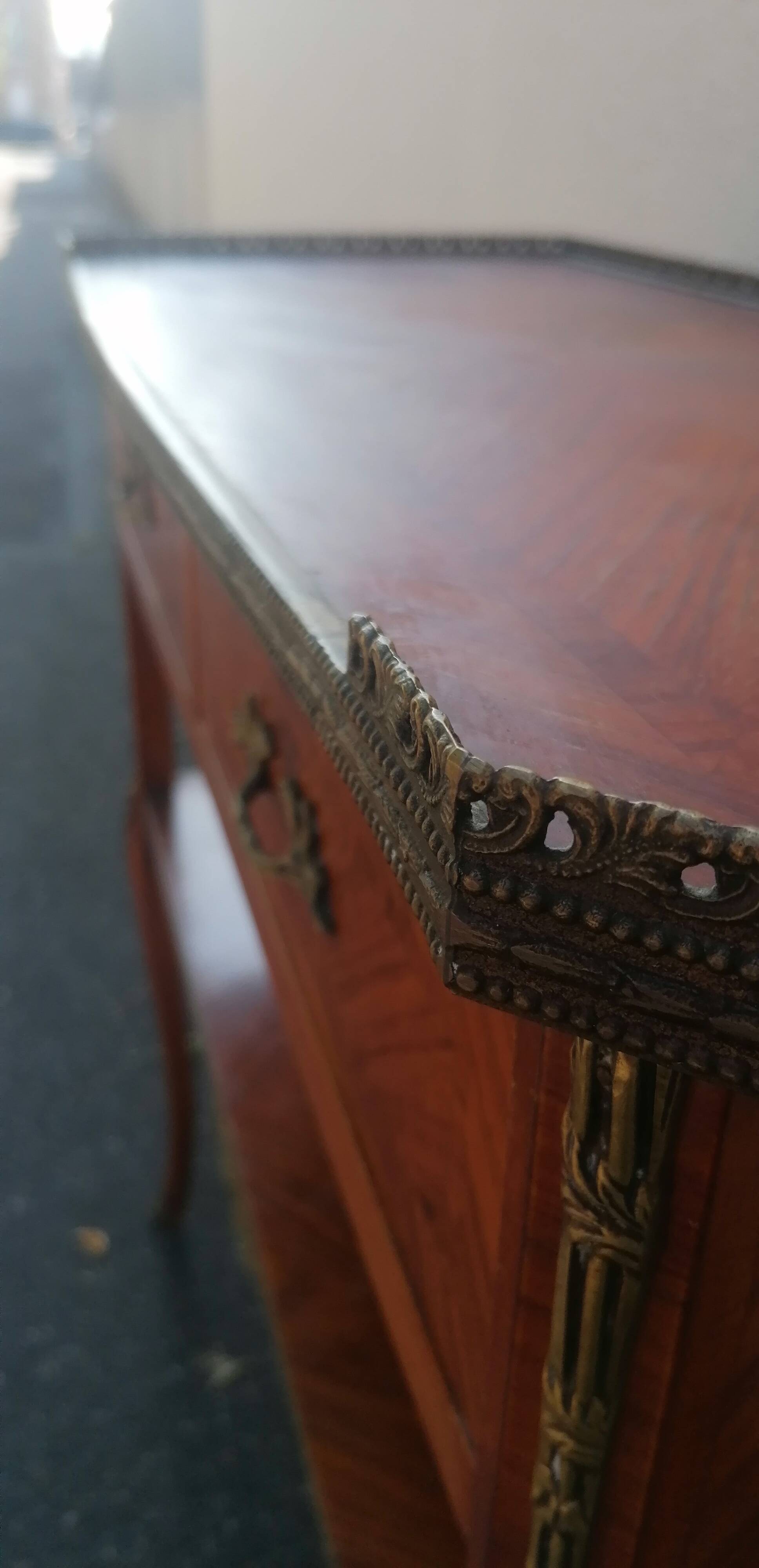 pretty Empire style marquetry console