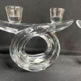 Vannes le Châtel - Candle holders with 2 lights (2) - Cristal