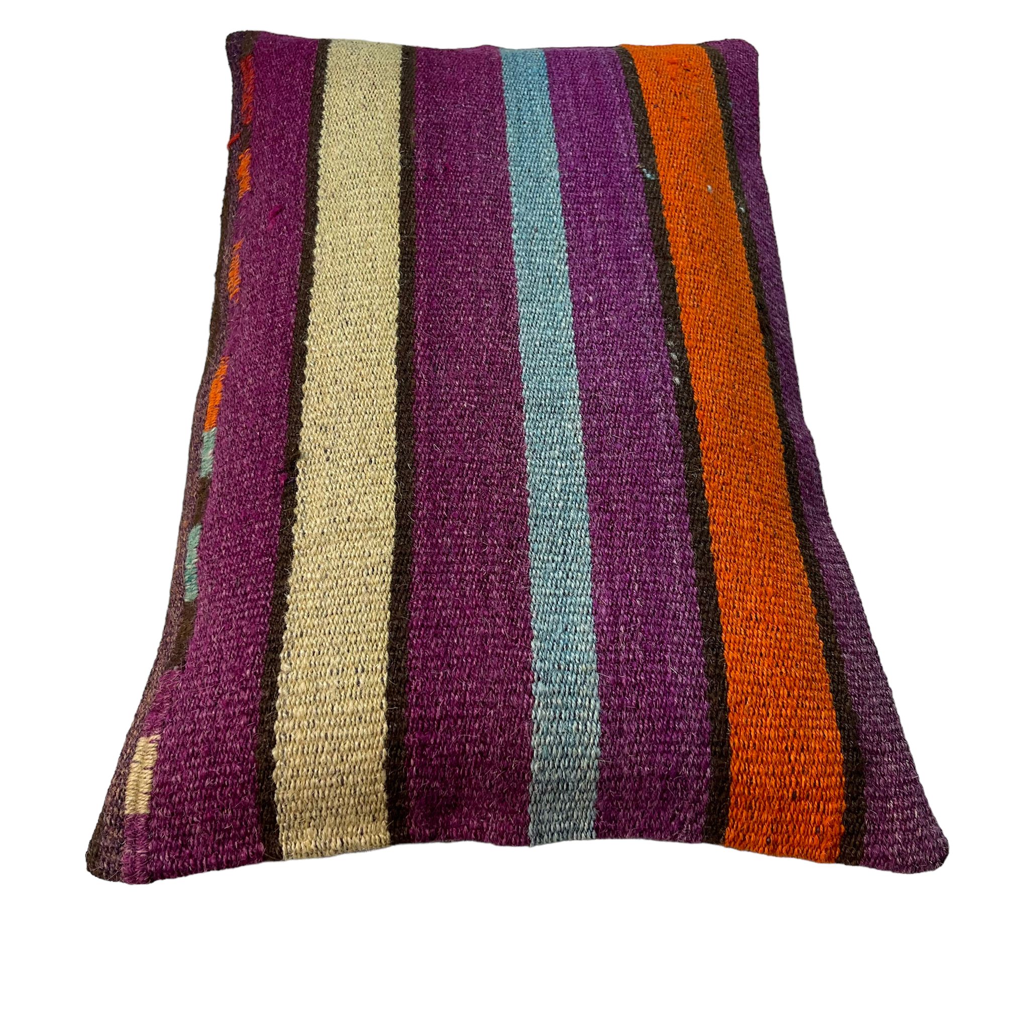 Housse de coussin vintage turque faite à la main, 30 x 50 cm