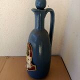 Carafe à liqueur en grès bleu