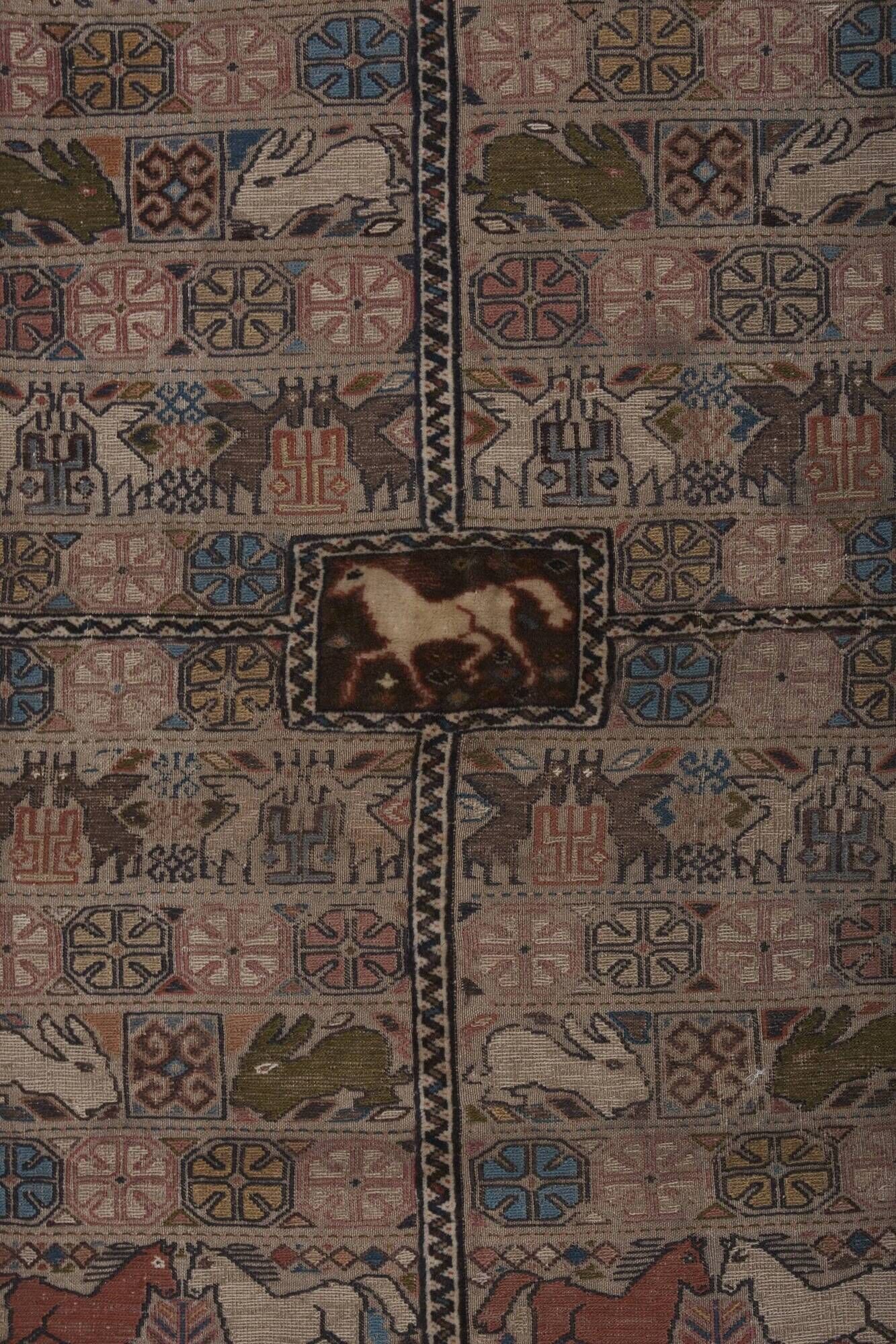 Tapis turc vintage fait main