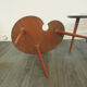 Paire de tables basse tripode vintage années 50