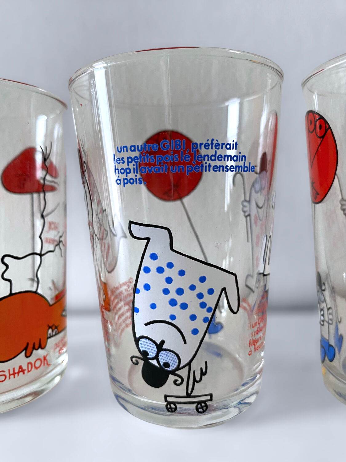 4 collector's glasses The Shadoks