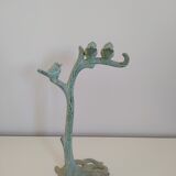 Verdigris metal jewelry stand