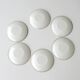 White opaline coffee service 6 cups and 6 under cups - Arcopal