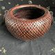 Panier cache-pot Ikebana bambou art japonais XXe siècle