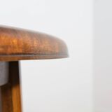 Art Deco Round Extendable Teak Dining Table, France, 1930s