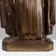 Large Holy Maria Statue in Bronze Painted Plaster, Belgium, 1930s