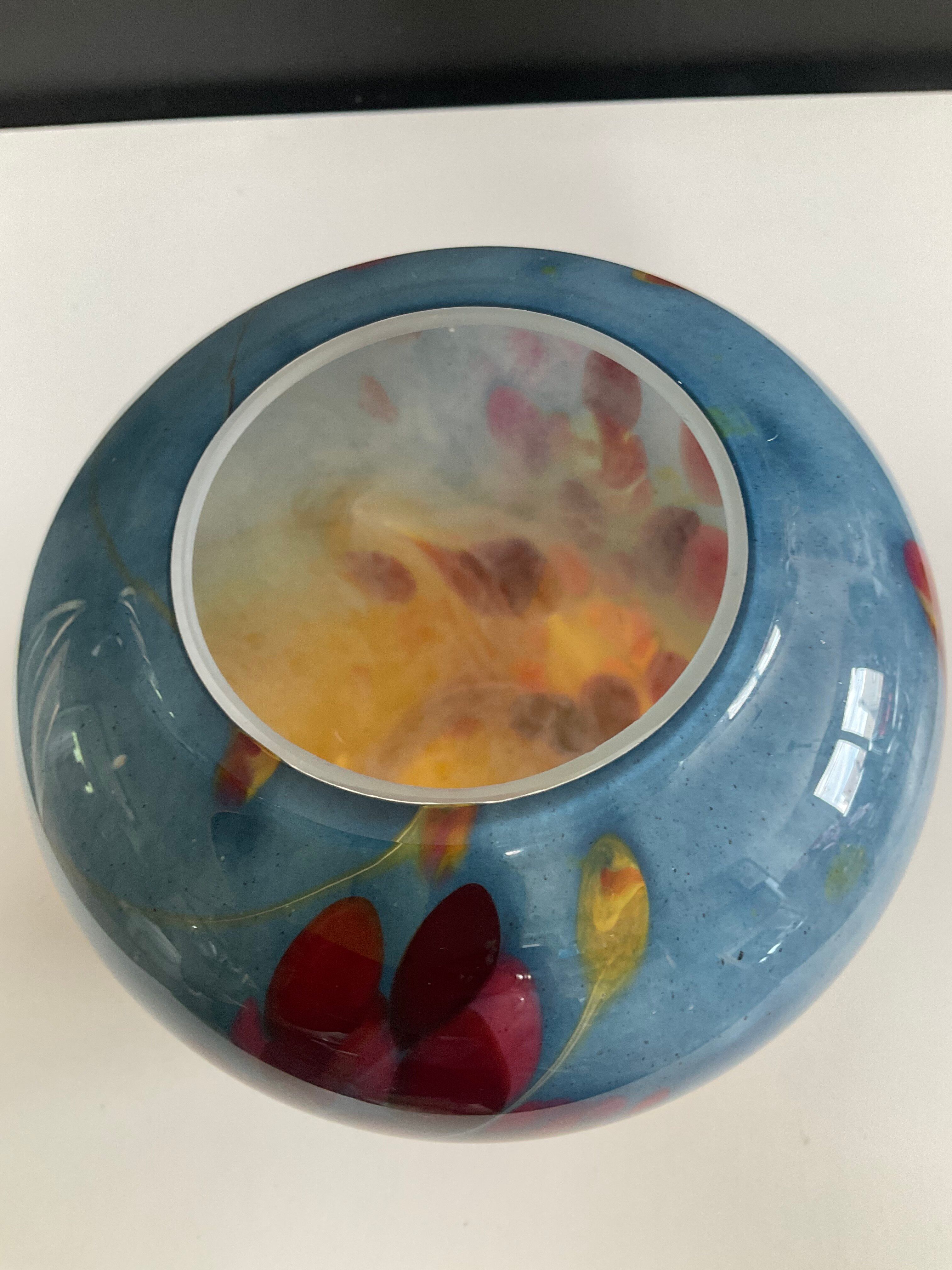 Vintage La Rochere glass paste vase