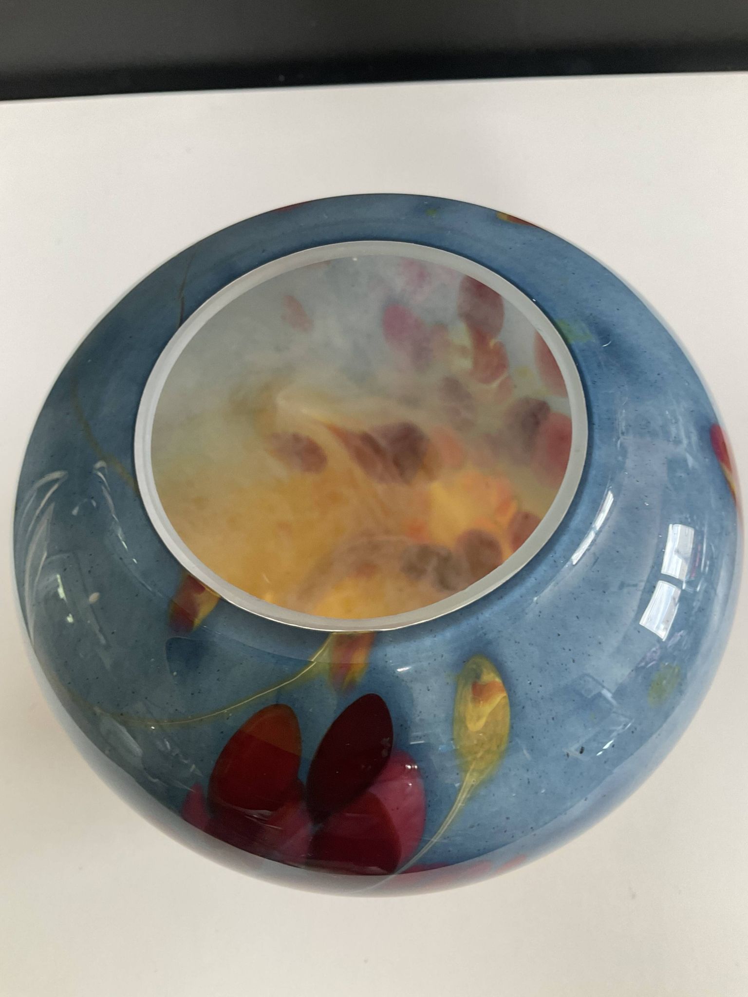 Vase vintage La Rochere en pâte de verre