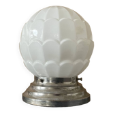 Old Art Deco ceiling light / opaline