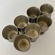 Set of 7 Vintage KTS Svenskt Tenn Handmade Pewter Goblet