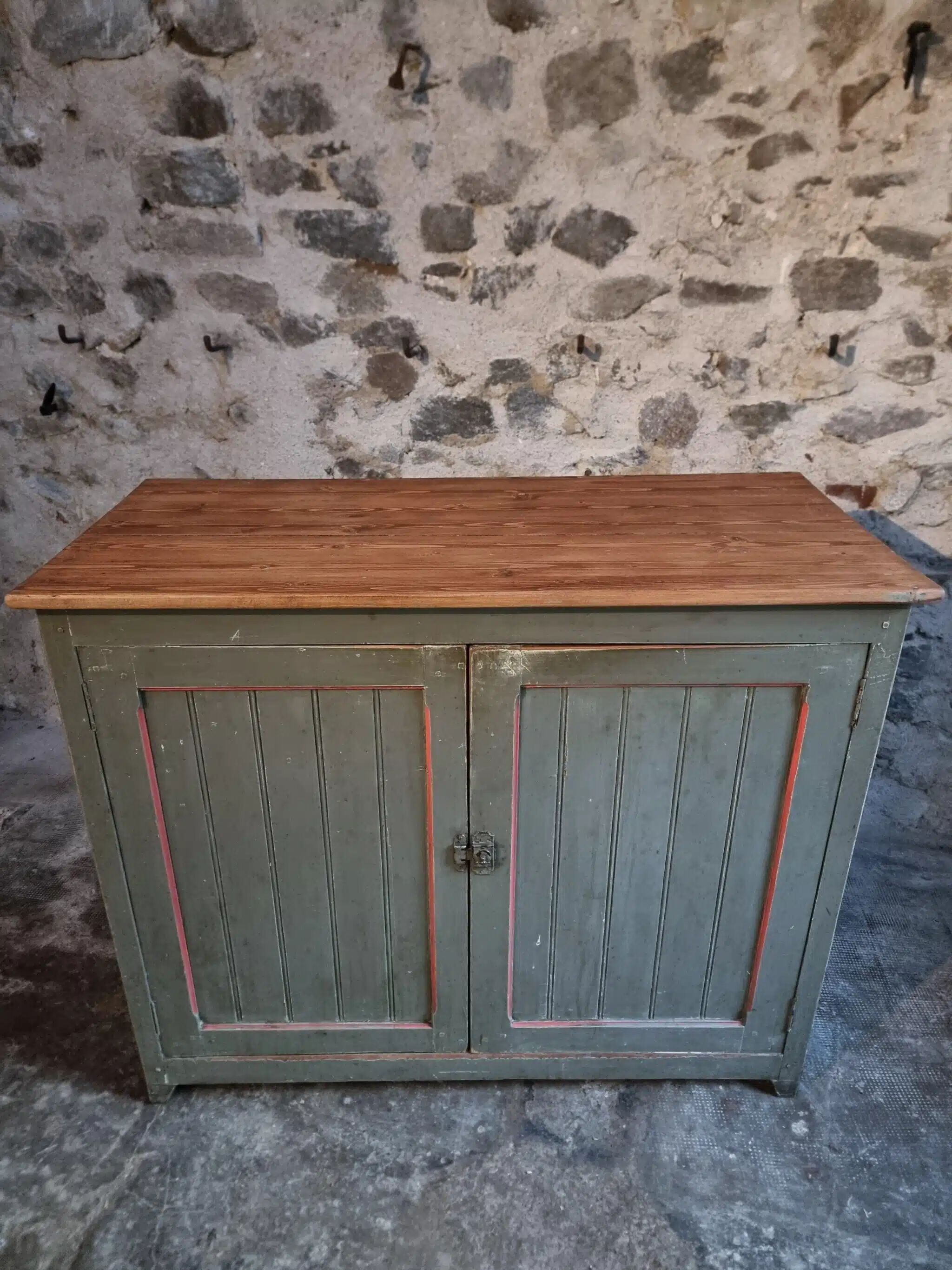 Vintage French pine sideboard – 1930s/1950s