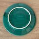 Vallauris - Set of 6 earthenware fish plates with green glaze