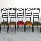 Chiavari chairs with high backs Mid Century Modern Paolo Buffa 1950s