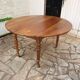 Table ronde à rallonge noyer massif Epoque XIX°