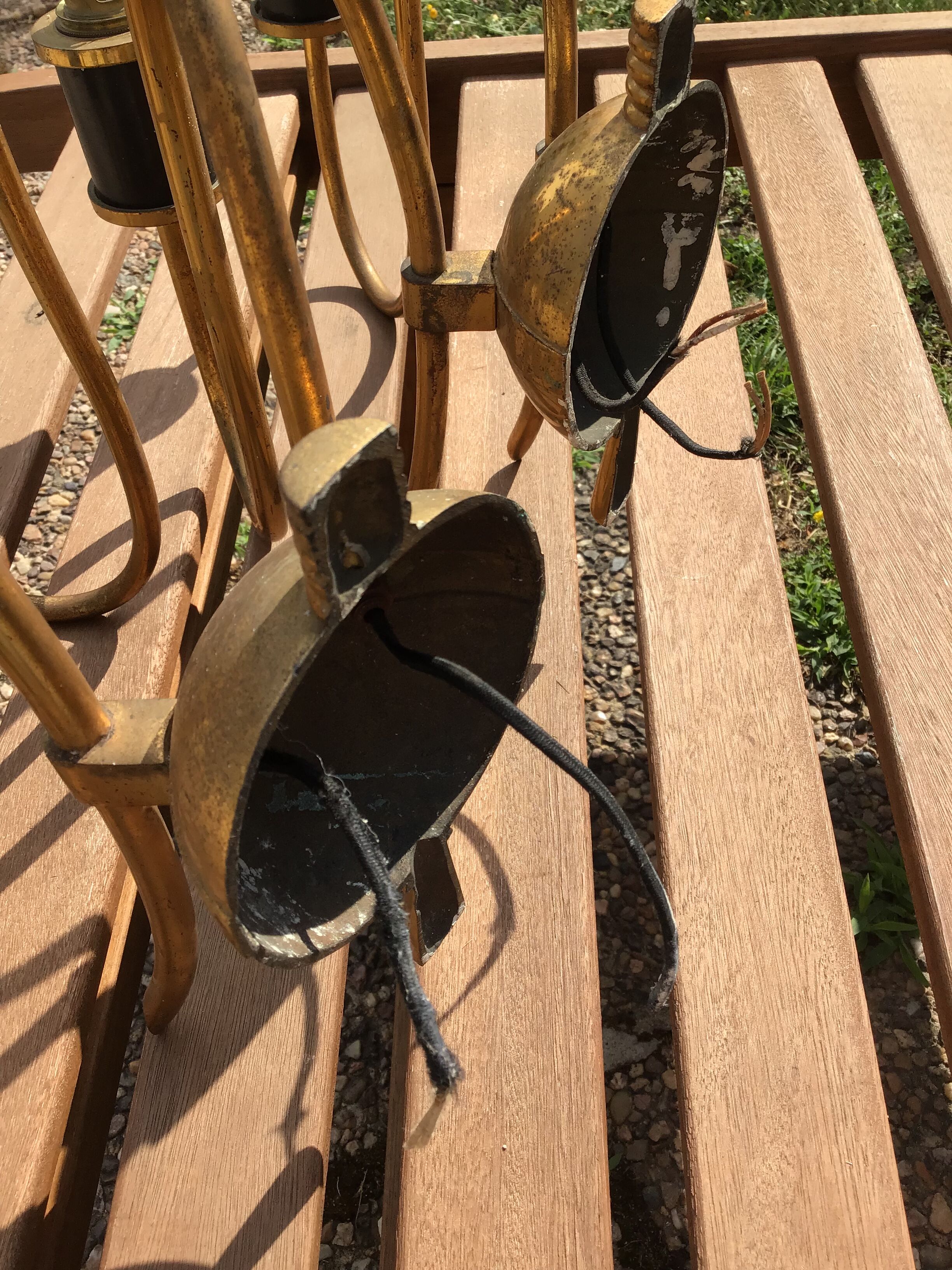 Pair of vintage wall lamps