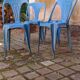 4 industrial chairs from the 50s, Multipl's brand, by Joseph Mathieu