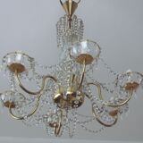 Brass chandelier, 1960s
